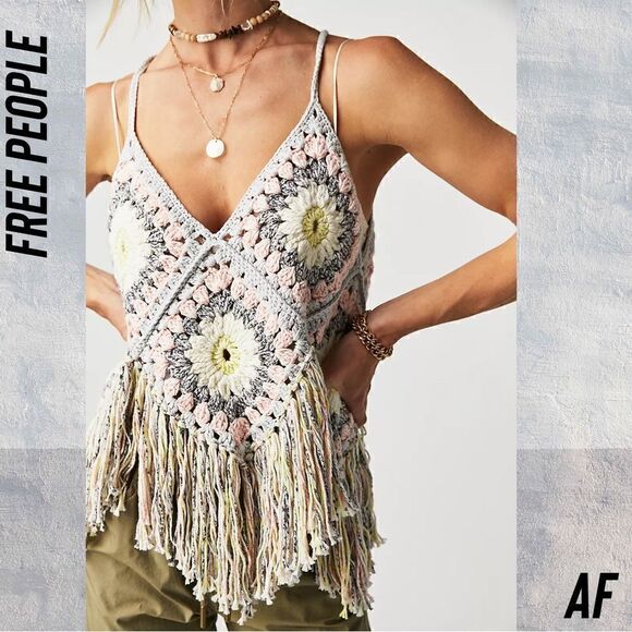 FREE PEOPLE SUMMER OF LOVE HALTER TOP NEW SIZE M/L - Picture 4 of 7